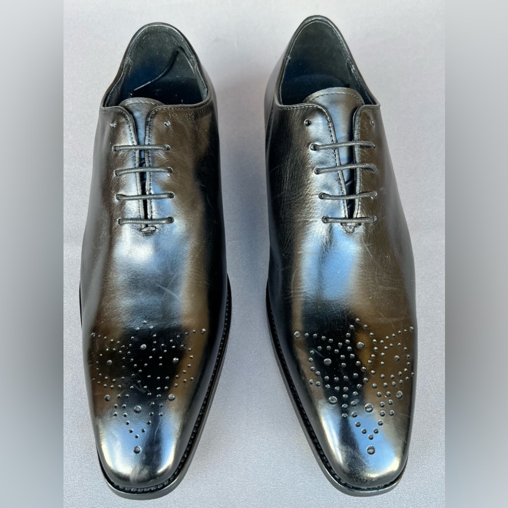 MAISON FORTE Kyoto Wholecut Leather Oxford Brogue Dress Shoes Men's Size 8 US